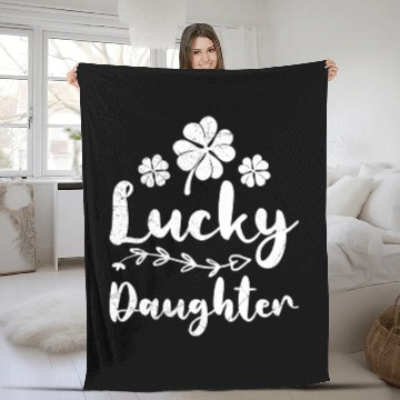 Discover Lucky Daughter St. Patrick's Day Ireland Daughter Fleece Blankets