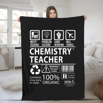 Discover Chemistry Teacher Fleece Blankets - Multitasking Job Gift