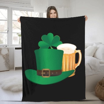 Discover Beer Saint Patricks Fleece Blankets