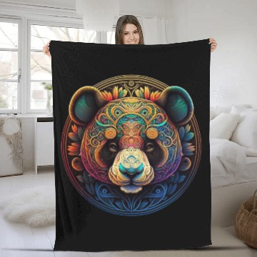 Discover Panda Fleece Blankets