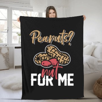 Discover Peanuts? Not For Me Peanut Allergic Peanut Allergy Fleece Blankets