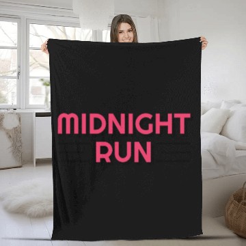 Discover Midnight run Fleece Blankets