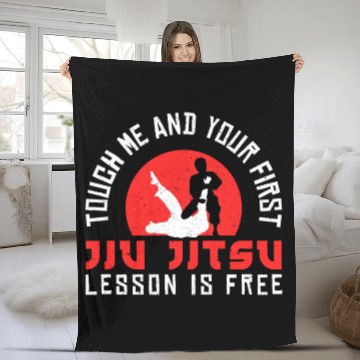 Discover Brazilian Jiu Jitsu MMA Bjj Hugger Fleece Blankets
