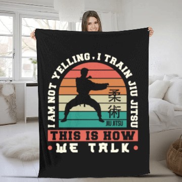 Discover Brazilian Jiu Jitsu MMA Bjj Hugger Fleece Blankets