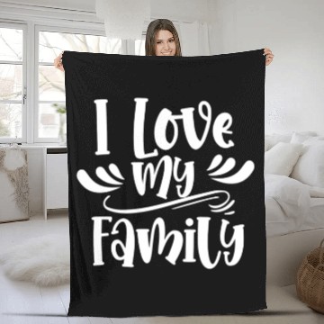 Discover I Love My Family Relatives Reunion Sarcastic Fleece Blankets