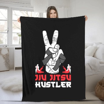 Discover Brazilian Jiu Jitsu MMA Bjj Hugger Fleece Blankets