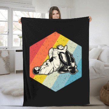 Discover Brazilian Jiu Jitsu MMA Bjj Hugger Fleece Blankets