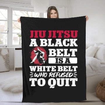 Discover Brazilian Jiu Jitsu MMA Bjj Hugger Fleece Blankets