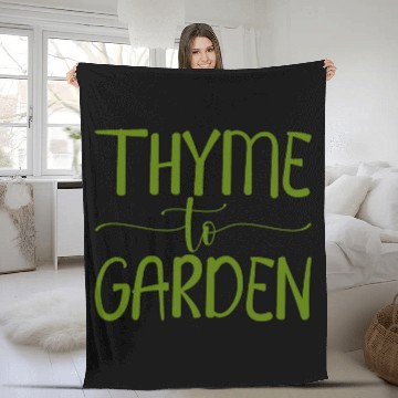 Discover Thyme To Garden 4 Fleece Blankets