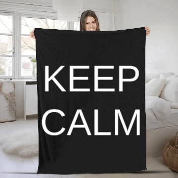 Discover Keep Calm Meme Humor Fleece Blankets
