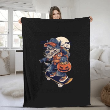 Discover Trick Or Treat Fleece Blankets