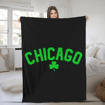 Discover CHICAGO SHAMROCK Fleece Blankets