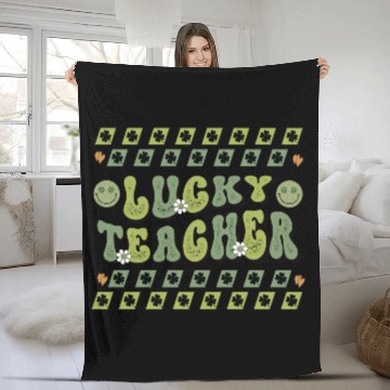Discover Lucky Teacher Saint Paddys St Patricks Day | Cool Fleece Blankets