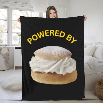Discover Semla, Swedish Food Fleece Blankets
