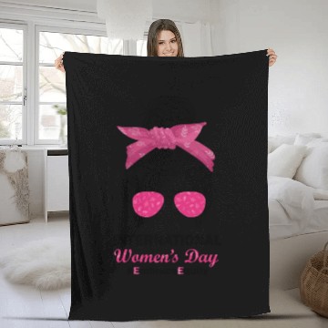 Discover International Women's Day 2023 Embrace Equity Fleece Blankets