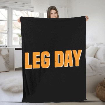Discover Leg Day Handicapped Wheelchair 25 Fleece Blankets