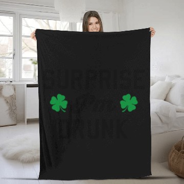 Discover Surprise I'm Drunk St Patricks Day Fleece Blankets