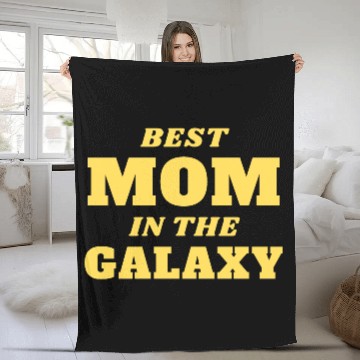 Discover Best Mom in The Galaxy Fleece Blankets
