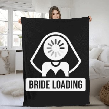 Discover Bride Loading (Hen Night / Bachelorette Party / W) Fleece Blankets