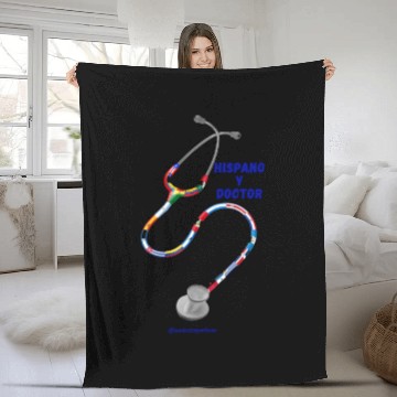 Discover STETHOSCOPE HISPANO Y DOCTOR Fleece Blankets
