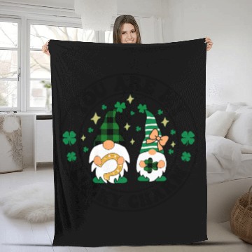 Discover St. Patrick's Day Gnomes Saint Patricks Day Outfit Fleece Blankets