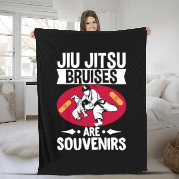 Discover Brazilian Jiu Jitsu MMA Bjj Hugger Fleece Blankets