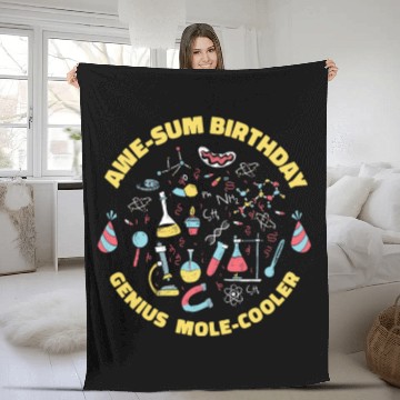 Discover Science Theme Birthday Party Chemistry Scientist Fleece Blankets