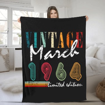 Discover March 1964 Anniversary March Fleece Blankets