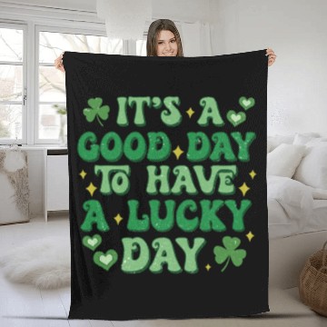 Discover It's A Good Day To Have A Lucky Day Fleece Blankets