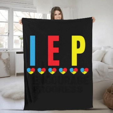 Discover Special Education Autism Teacher Fleece Blankets