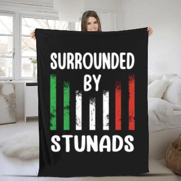 Discover Surrounded By Stunads Italian Pride Italy Flag Fleece Blankets