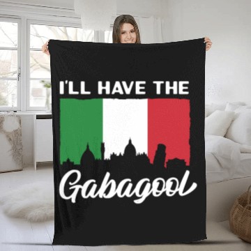 Discover I'll Have The Gabagool Italian Pride Italy Flag Fleece Blankets
