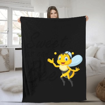 Discover Sweet As Can Bee Sweet baby, Cute honey bee Fleece Blankets