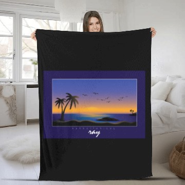 Discover Sunset Fantasy View Fleece Blankets