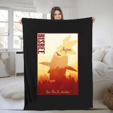 Discover Bisbee Arizonna wild west town Fleece Blankets