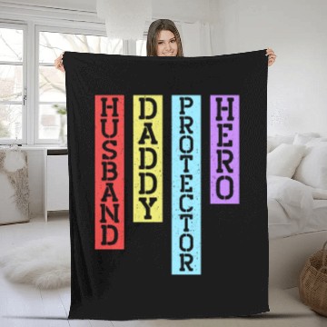 Discover Vintage Fathers Day Fleece Blankets