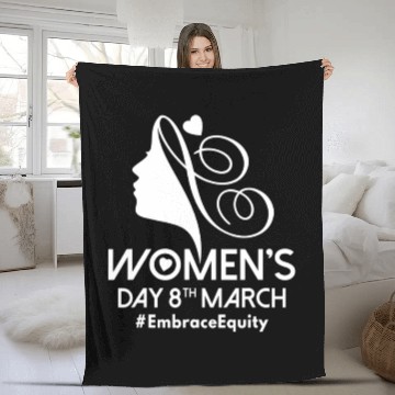 Discover International Women's Day 8 March IWD Embrace Fleece Blankets