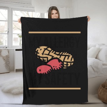 Discover My Allergy My Safety Peanut Allergic Fleece Blankets