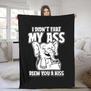 Discover Elephant Funny Fleece Blankets