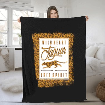 Discover Jaguar Spirit Tribal Gift Idea Fleece Blankets