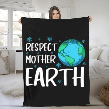 Discover Respect Mother Earth Nature Environment Awareness Fleece Blankets