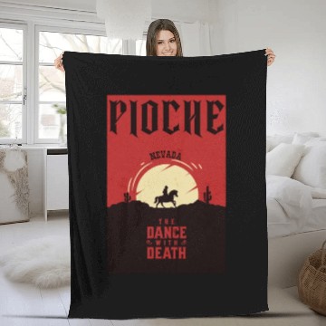 Discover Pioche Nevada wild west town Fleece Blankets