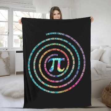 Discover Pi day 2023 spiral art Fleece Blankets