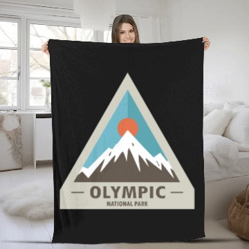 Discover Olympic National Park Fleece Blankets