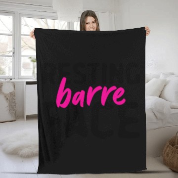 Discover Resting Barre Face Fleece Blankets