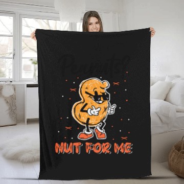 Discover Peanuts? Not For Me Peanut Allergic Peanut Allergy Fleece Blankets