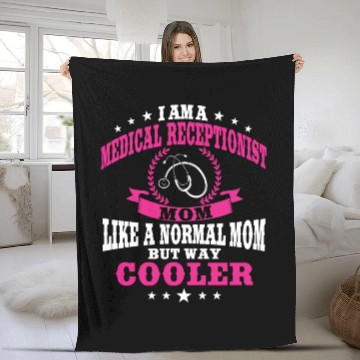 Discover Medical Receptionist Mom For Women Fleece Blankets