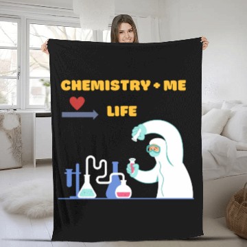 Discover Chemistry and Me equal Life Fleece Blankets