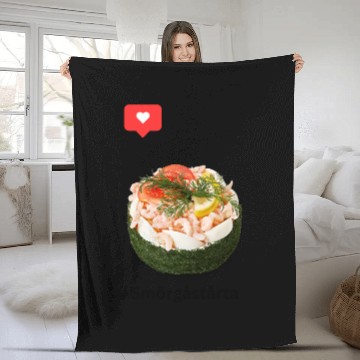 Discover Swedish Sandwich Cake Fleece Blankets