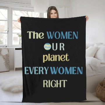 Discover Embrace Equity Happy Women's Day Fleece Blankets